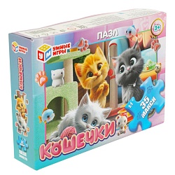 пазл   35 деталей  кошечки