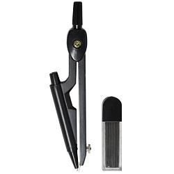 циркуль метал. "darvish" в пластиковом пенале + грифели