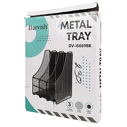 лоток вертикальный 3 отделения металлический (уценка)