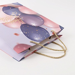 пакет подарочный 26*32*10см  "happy birthday" шары