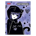 Книжка записная  А6  80л клетка "Я и мой кот" 