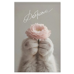 Блокнот А5 40л на склейке "Cat&Flowers.2"