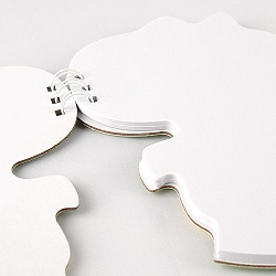 Блокнот фигурный 13*16см 50л "Динозаврик" на спирали