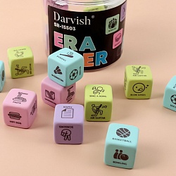 ластик в форме кубика цвет ассорти