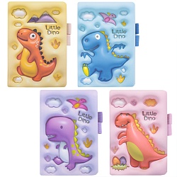 Блокнот А6  80л обложка "Дино" с рисунком 3D эффект