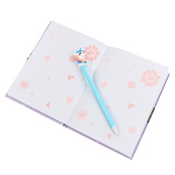 Блокнот A5  50л "Весёлые единороги"  с ручкой в наборе (УЦЕНКА)