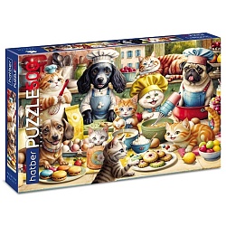 пазлы  500 элементов 480*330мм  пушистые кулинары