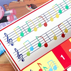 книга музыкальная а5 4л "я люблю свою лошадку" барто а. (8 клавиш + песенки)