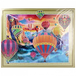 алмазная живопись "darvish" 40*50см  полёты воздушных шаров