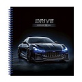 Книжка записная  А6  80л "Чёрный автомобиль" цветная спираль