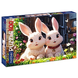 пазлы  500 элементов 480*330мм  беленькие ушки