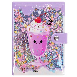 Блокнот 10,5*14,8см 80л на кнопке в клетку "Коктель"