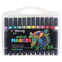 маркеры акриловые 24цв. трёхгранный корпус