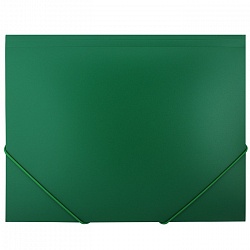 папка на резинке а4 "darvish" зеленая толщина 0,5мм