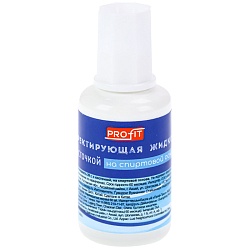 корректир. жидкость 10мл на  основе растворителя с кисточкой