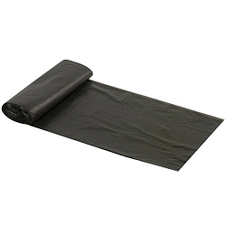 мешки для мусора 30 л, черные, в рулоне 20 шт., пнд 5 мкм, 47х55 см, любаша