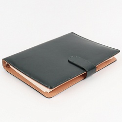 ежедневник а5 недатиров. 100л обложка кож.зам. на кольцах с магнитной застёжкой