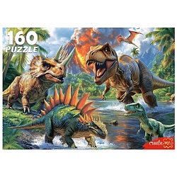 пазлы  160 элементов эпоха динозавров