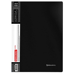 папка с 4-мя кольцами 25мм 0,7мм чёрная