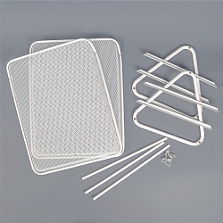 лоток горизонтальный металлический 2 секции белый