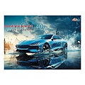 Альбом для рисования 40л. на гребне "Стильное авто"