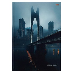 книжка записная  а4  80л "небоскребы в тумане" 7бц