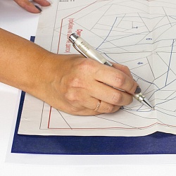 бумага копировальная синяя  50 л/уп 