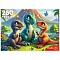 пазлы  260 элементов три динозавра