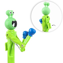 ручка шар. синяя  монстрик