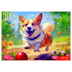 пазлы  500 элементов игривый корги