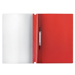 папка-скоросшиватель с перфорацией а4 "brauberg" 180мкм красный