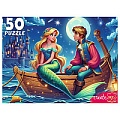 Пазлы   50 элементов  Русалочка и принц