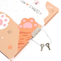 Блокнот A5  50л "Милые лапки" с ручкой гелевой синей