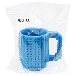 кружка-конструктор 400мл синяя (уценка)