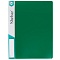 папка с пружинным скоросшивателем и карманом а4 зелёная