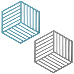 подставка под горячее в форме шестигранника ассорти