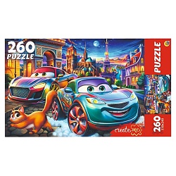 пазлы  260 элементов машинки в ночном париже