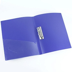 папка с зажимом и карманом а4 diamond фиолетовая