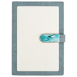 ежедневник а5 недатиров. 100л обложка кож.зам. на магнитной застёжке серо-голубой