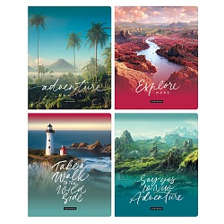 тетрадь  48л кл. "жажда странствий" обложка картон (эконом)