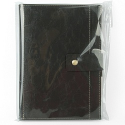 ежедневник а5 недатиров. 120л "darvish" обложка к/з (3 цвета) на застежке, с двумя отделениями