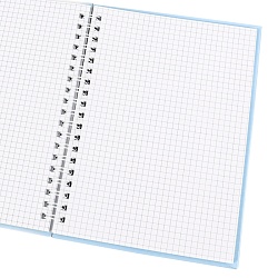 Блокнот 13*18см 48л на спирали в клетку "Космонавт"