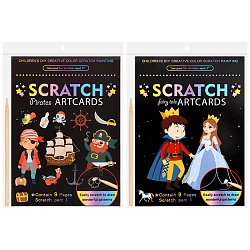 гравюра-раскраска пираты/принц с принцессой