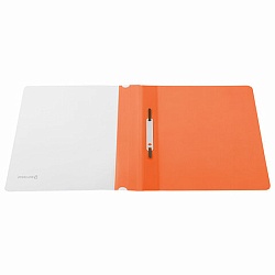 папка-скоросшиватель а4 "brauberg" 180мкм оранжевая