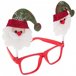 новогоднее украшение. очки карнавальные.