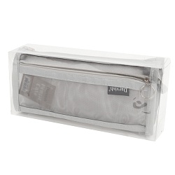 пенал на молнии серый