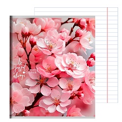 тетрадь  48л линейка "нежные цветы-21" обложка цветная мелованная