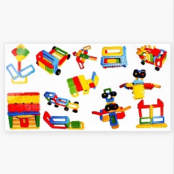 конструктор детский пластиковый  60 деталей (уценка)