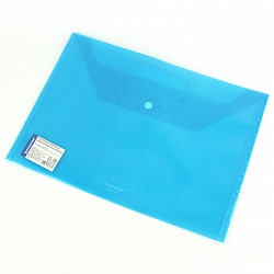 папка-конверт на кнопке а4 160мкм (ассорти)