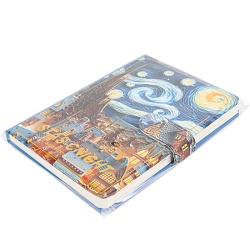 Блокнот 12,5*17,5 см 96л на магнитной застёжке "Звёздная ночь"